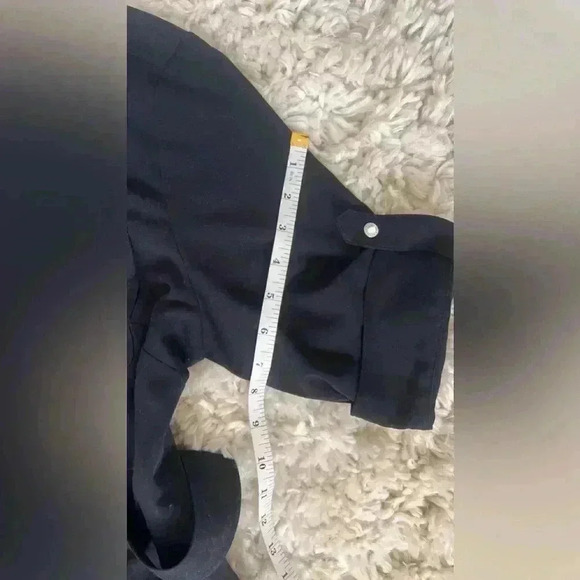 Michael Kors Belted Shirt Dress size Large Navy Blue - Picture 10 of 11